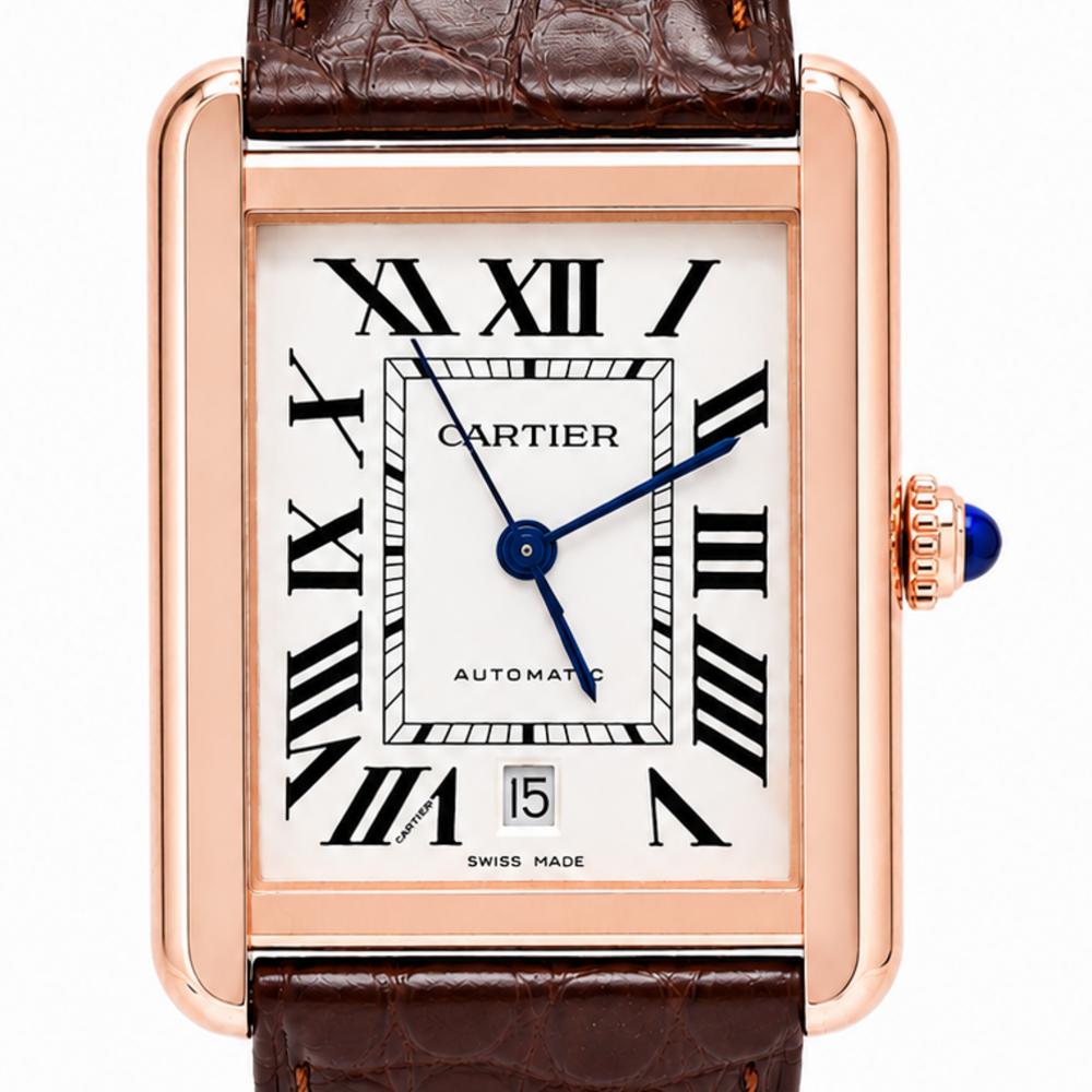 Cartier Tank Solo XL W5200026 18K Rose Gold Watch